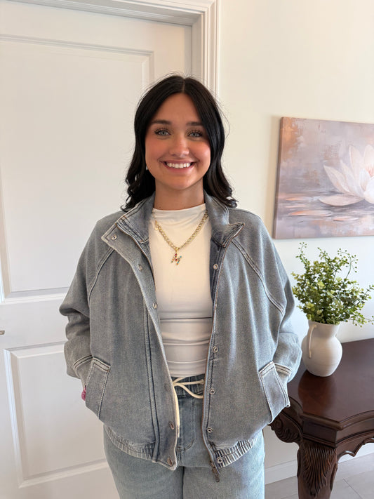 Judy Blue MARTY Bomber Jacket
