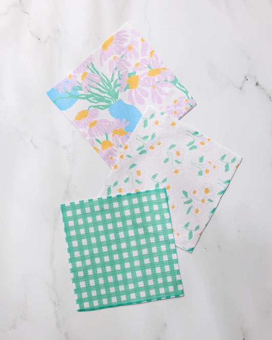 Geometry - Dreaming Of Florals Dishcloth Set