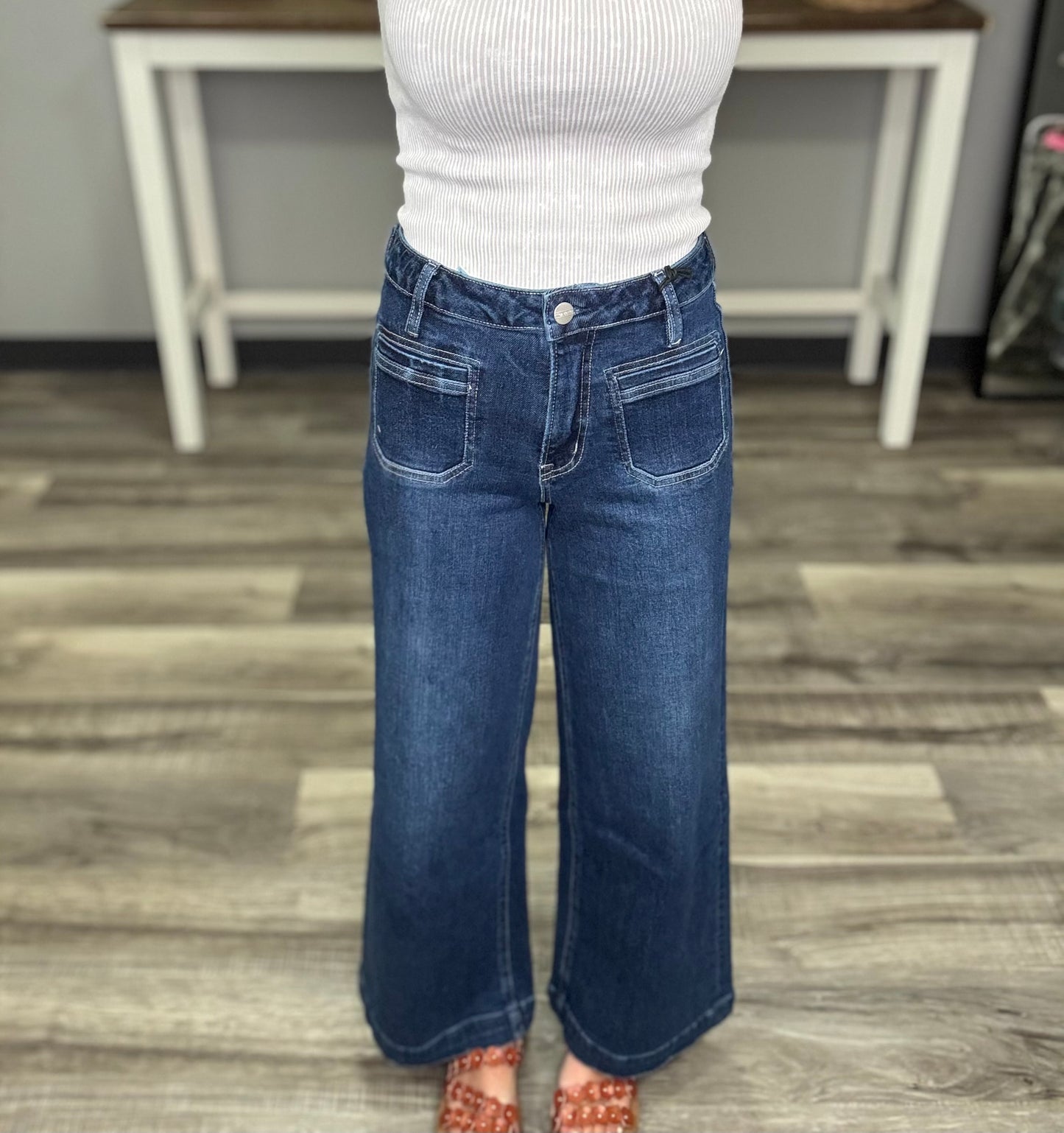 Mica High Rise Ankle Wide Leg