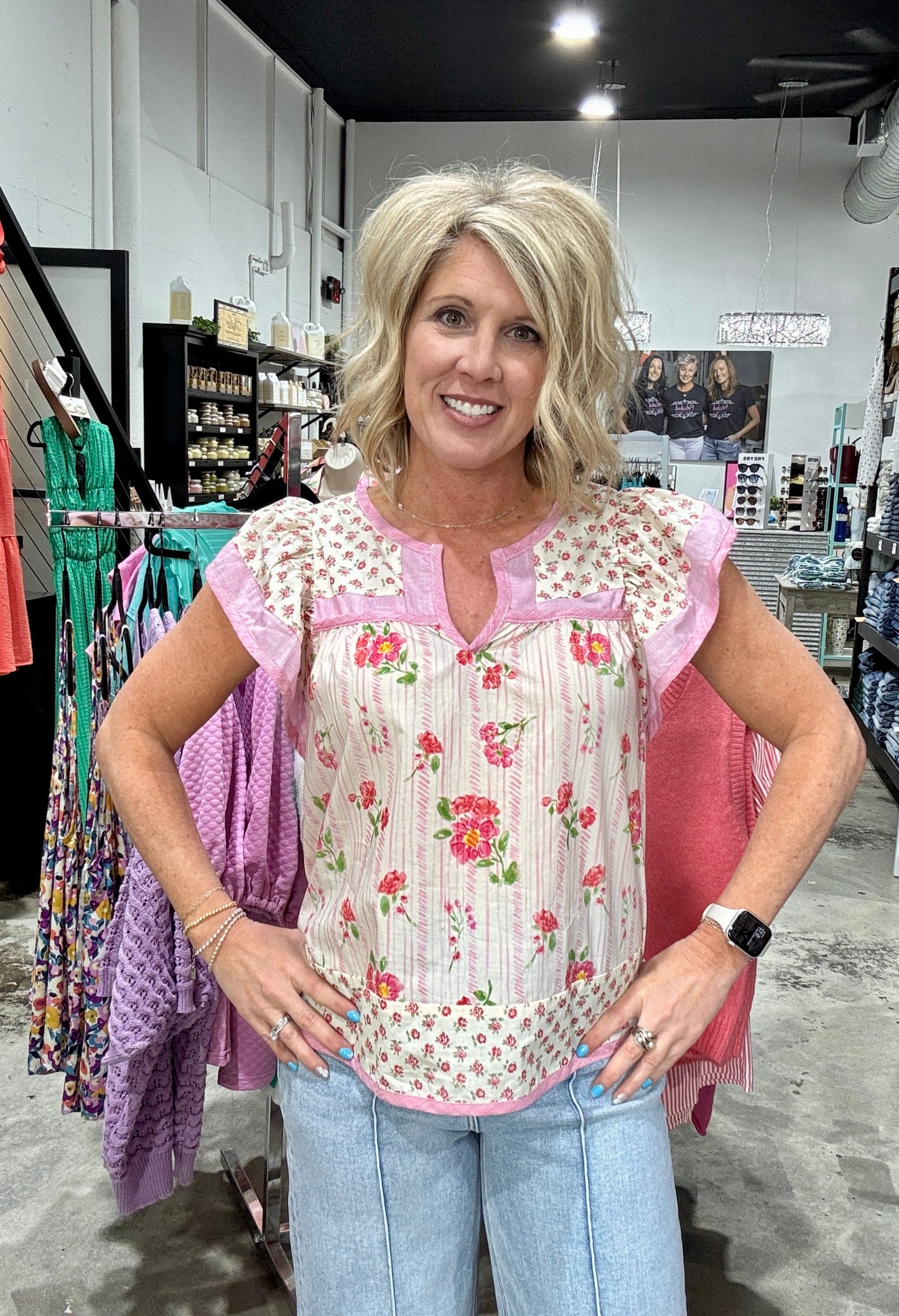 Oh So Cute Flutter Sleeve Top