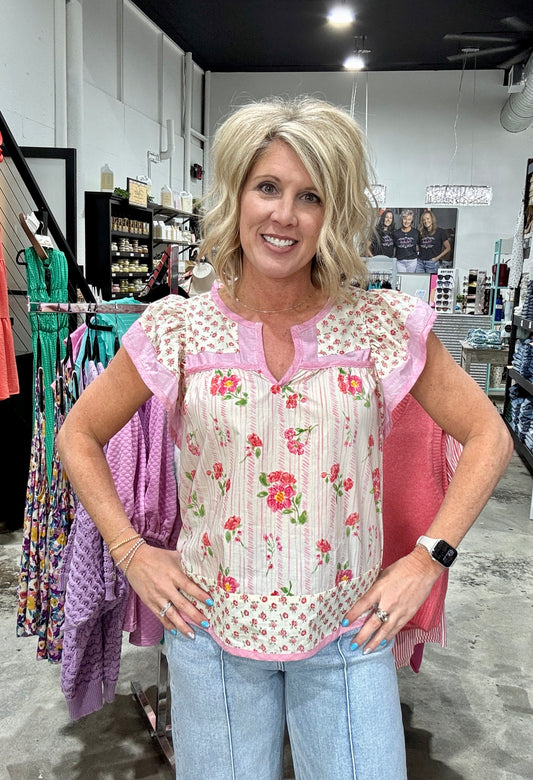 Oh So Cute Flutter Sleeve Top
