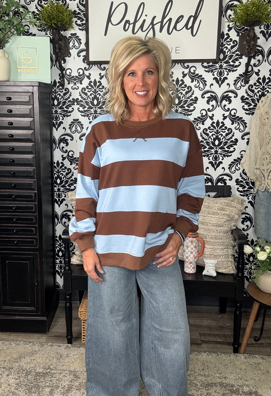 The Wide Stripe Pullover