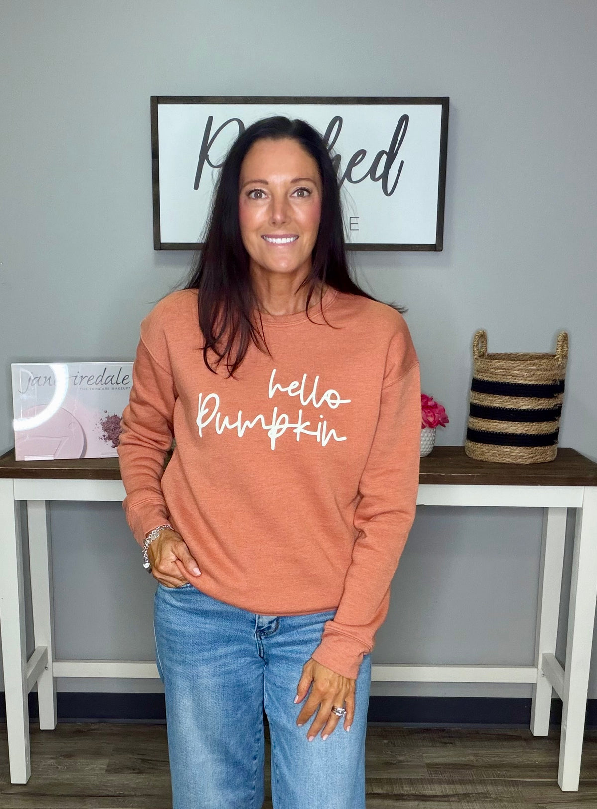 Hello Pumpkin Graphic Sweatshirt