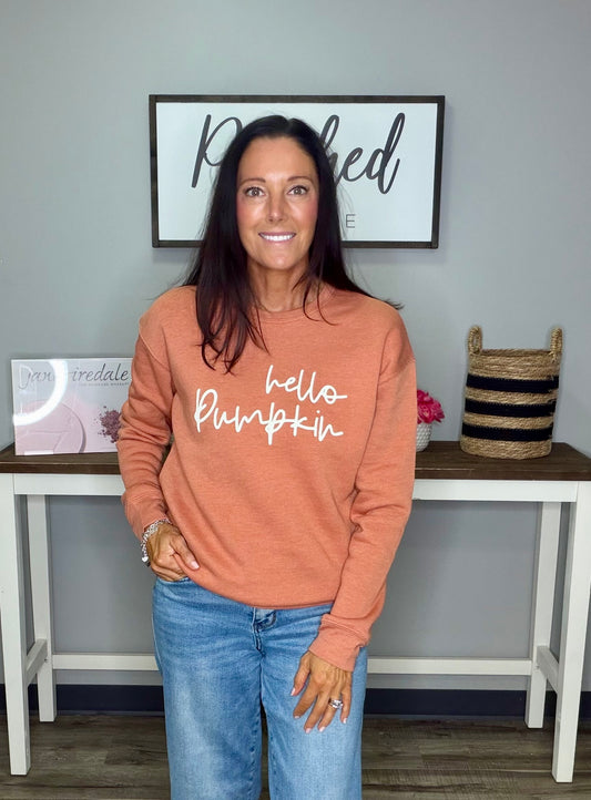 Hello Pumpkin Graphic Sweatshirt