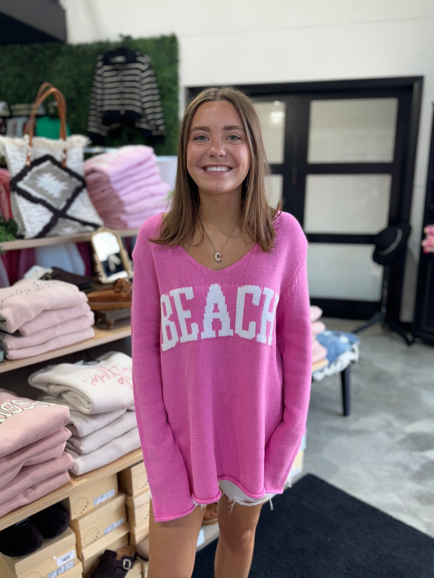 The Beach Club Varsity Sweater