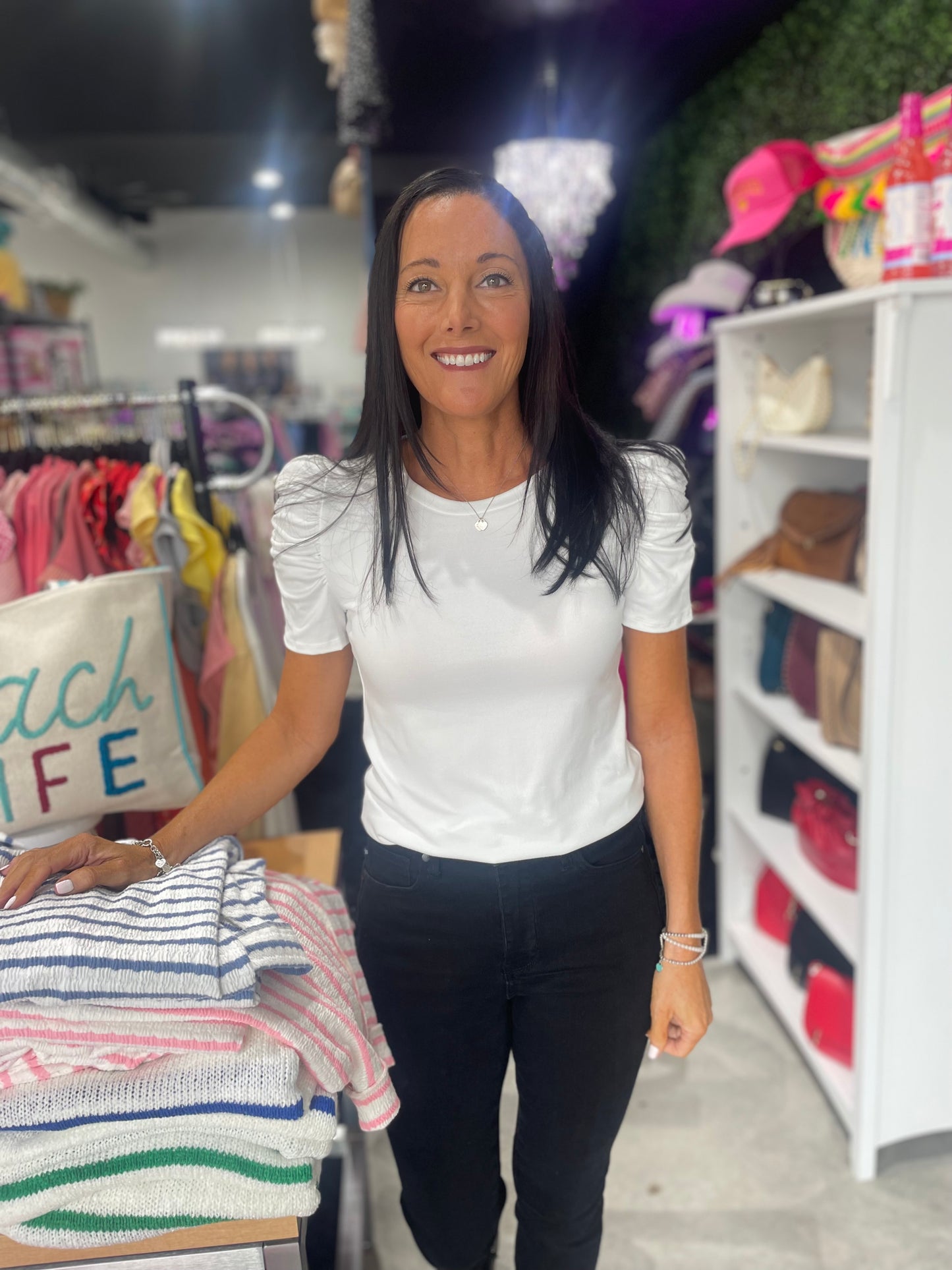 The Ruffle & Ruche Short Sleeve Top