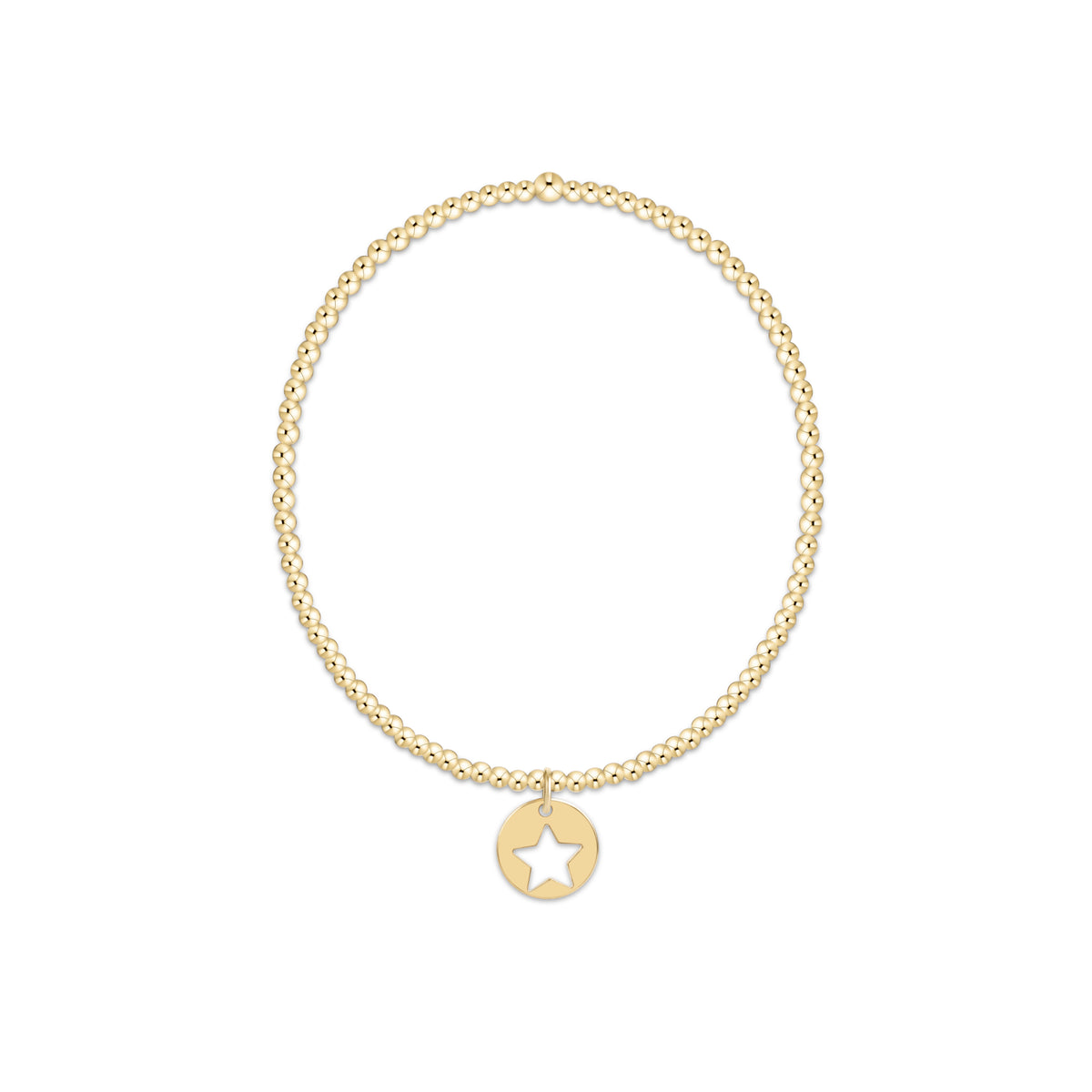enewton egirl Classic Gold 2mm Bracelet - Star Small Gold Disc