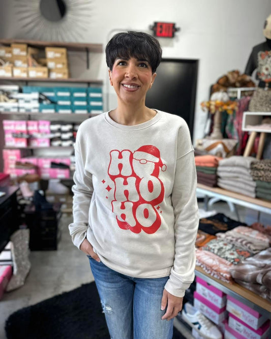 Ho Ho Ho W/ Santa Sweatshirt