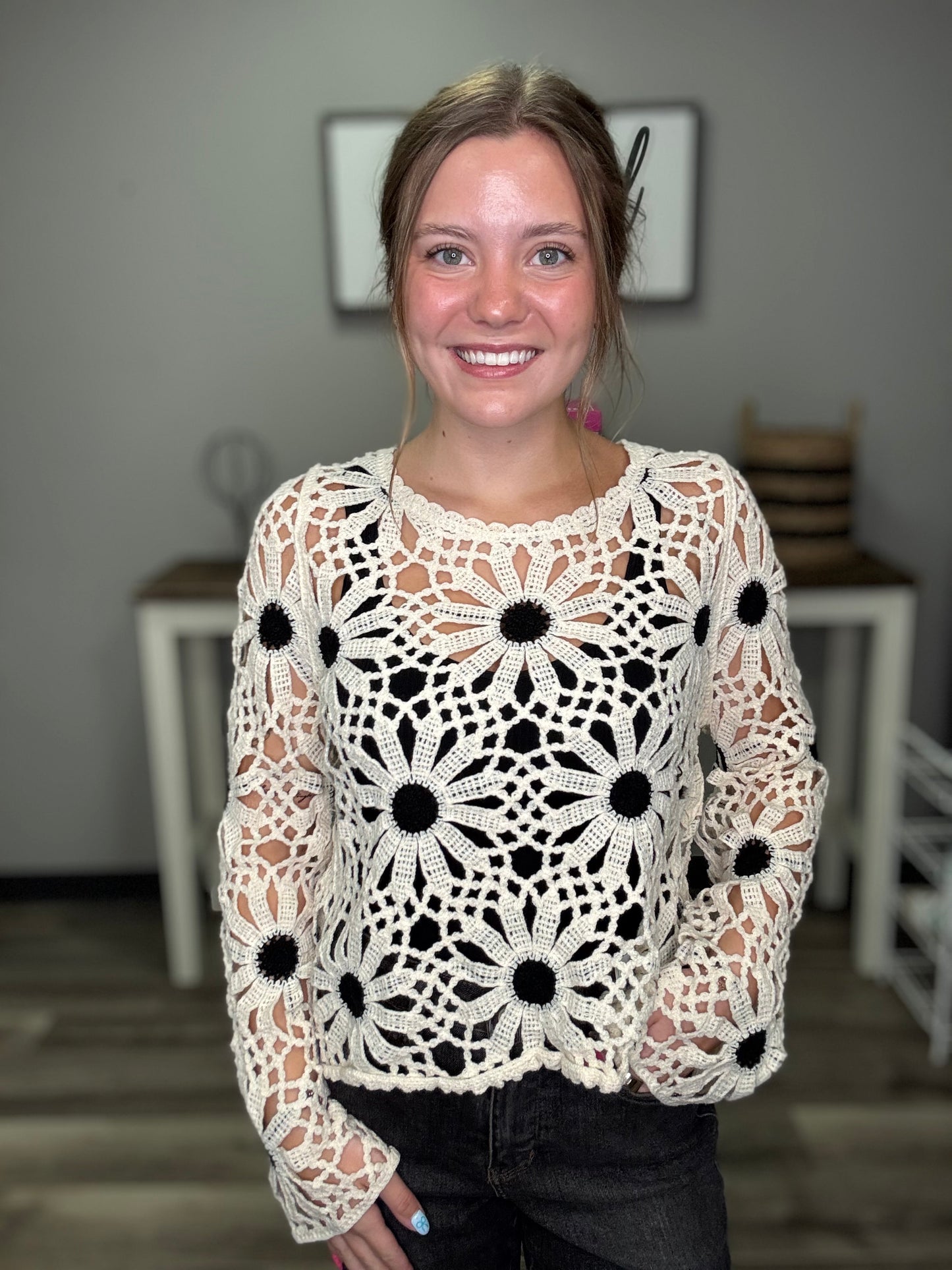 Daydream Daisy Crochet Top