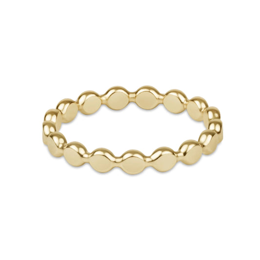 enewton Classic Gold 2.5mm Beaded Disc Ring