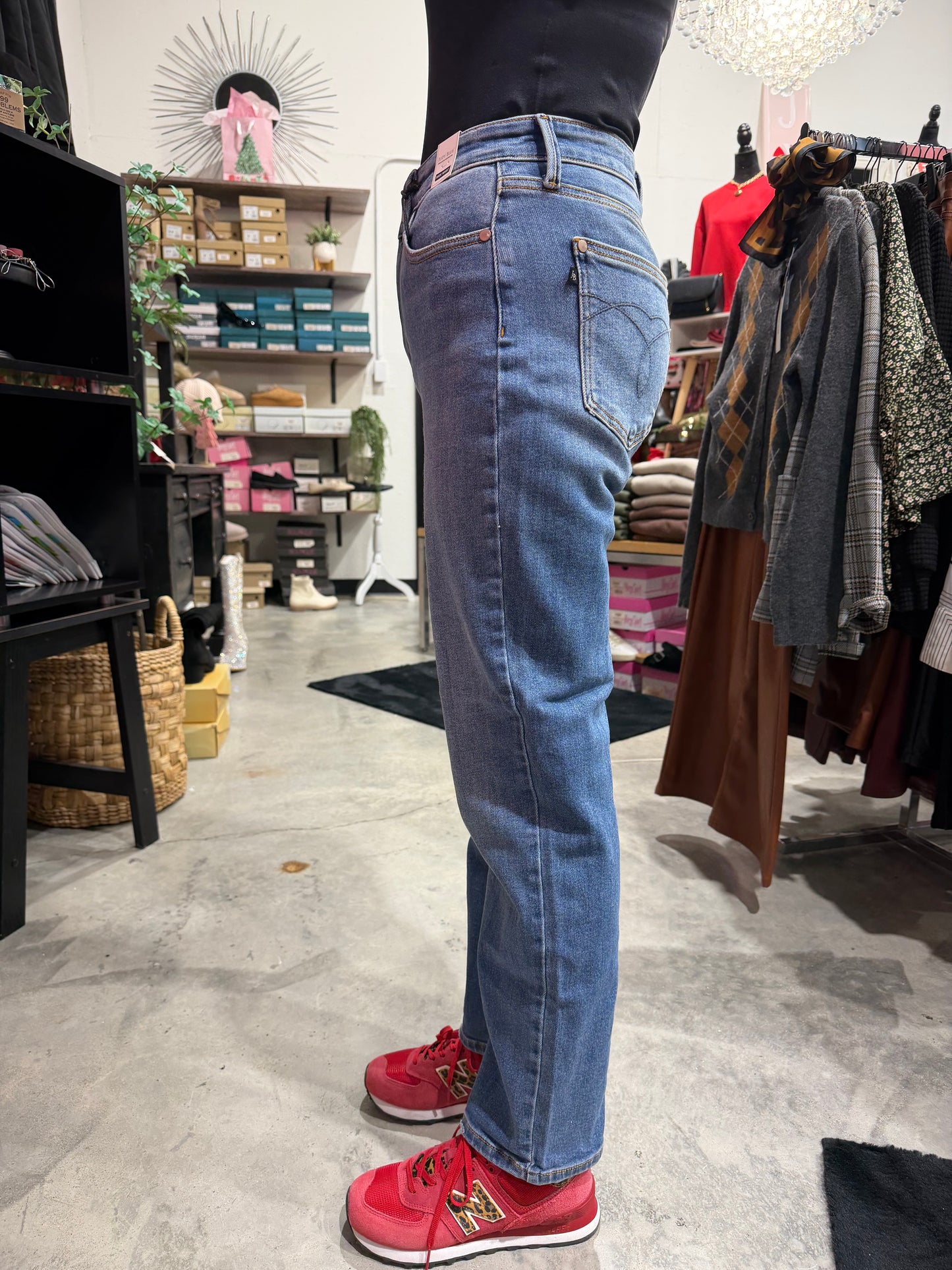 Judy Blue High Waist Ankle Straight Denim Jeans