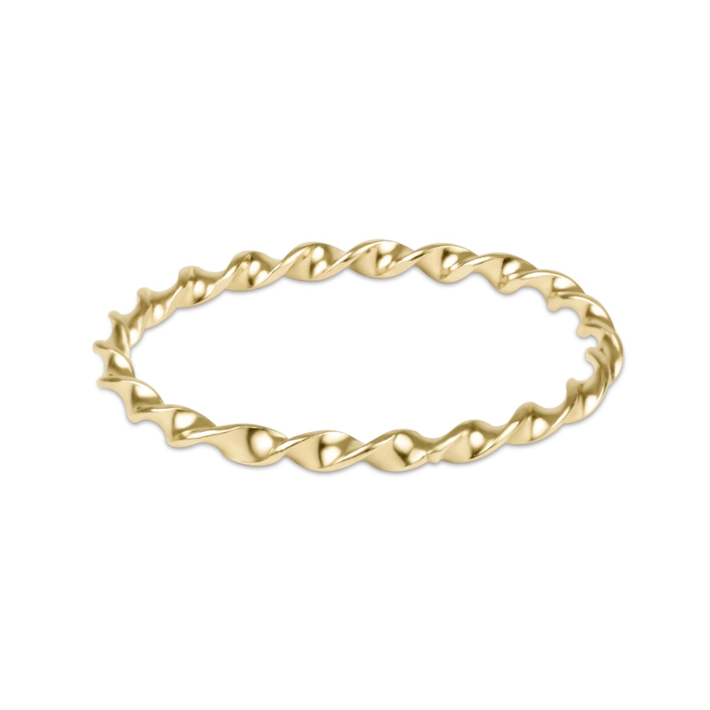 enewton Classic Gold Twisted Thin Band Ring