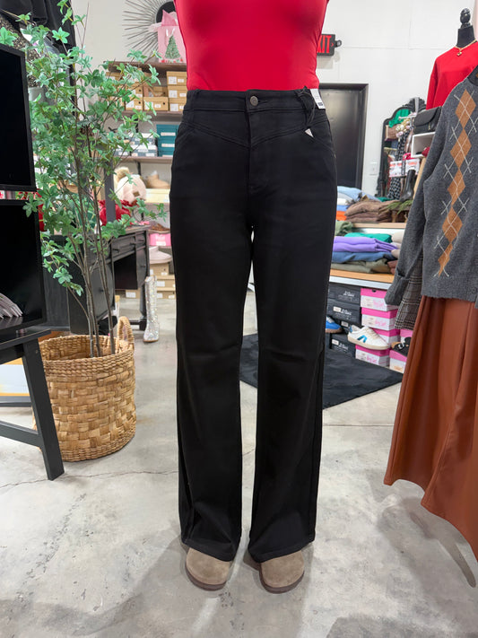 Judy Blue HW Retro Wide Front Yoke Denim Jeans