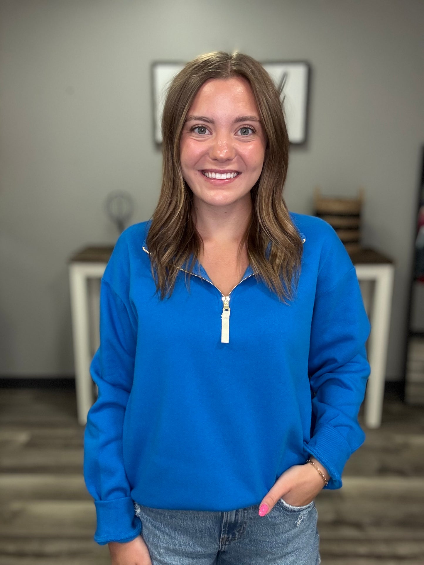 The Jasmin Half Zip Sweatshirt