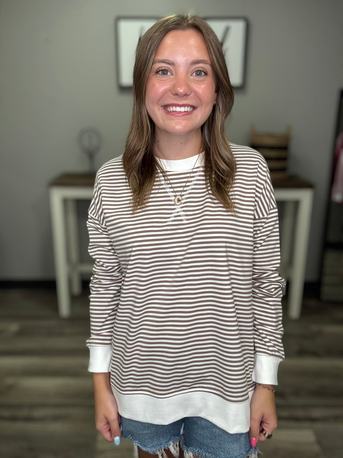 Zenana Easy Going Striped Top