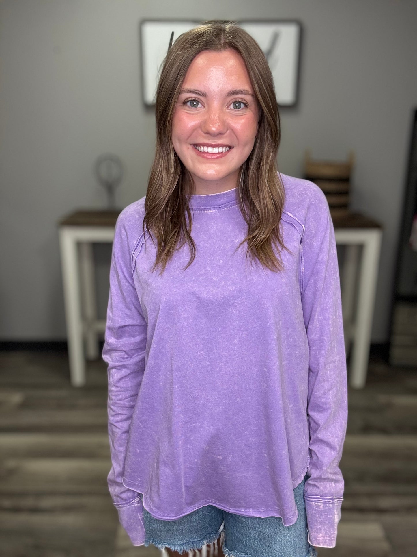 Zenana Washed in Comfort Top