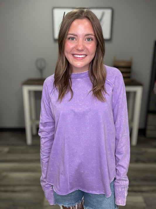 Zenana Washed in Comfort Top