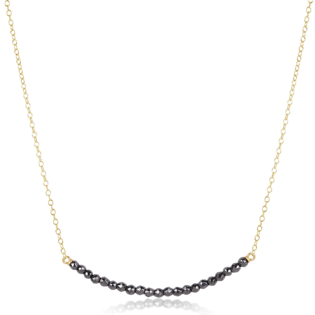 enewton 16" Necklace Gold - Beaded Bliss Faceted Hematite