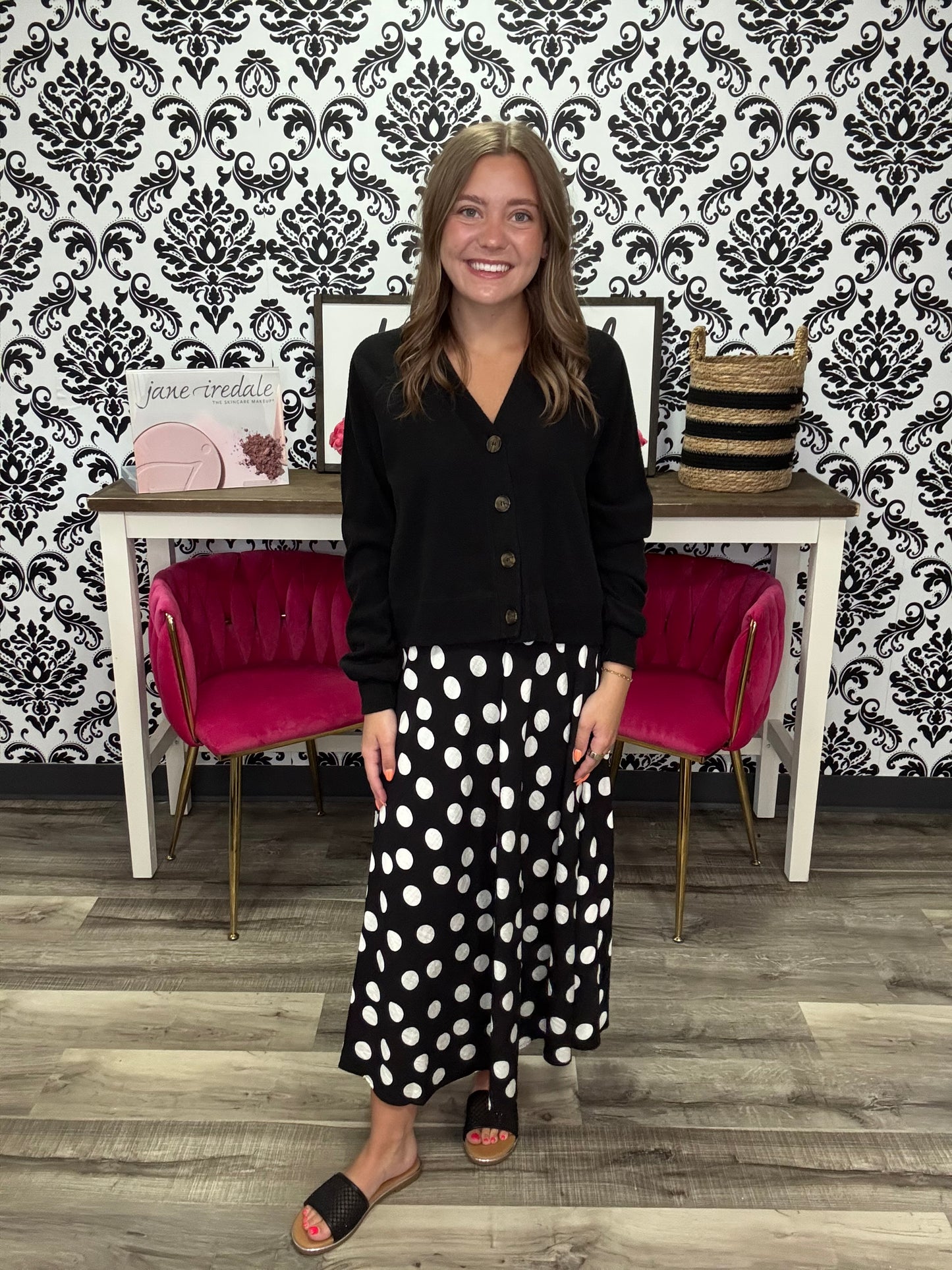 The Polka Dot Midi Skirt