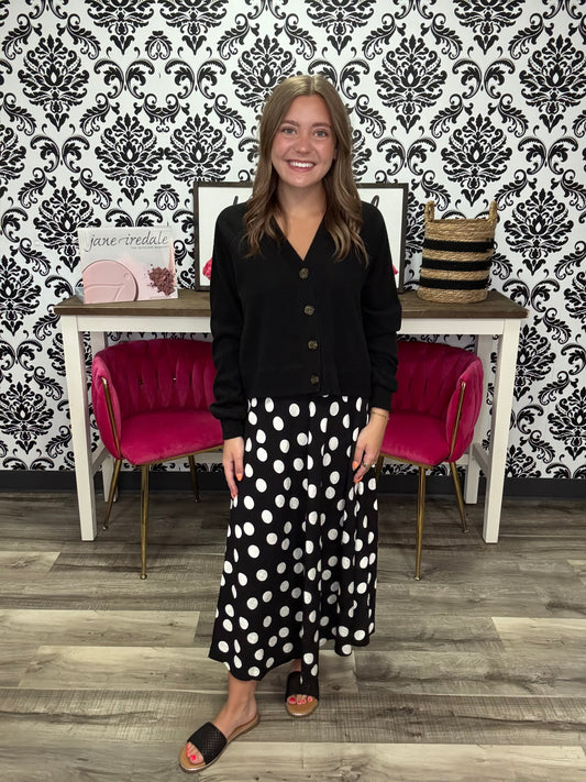 The Polka Dot Midi Skirt