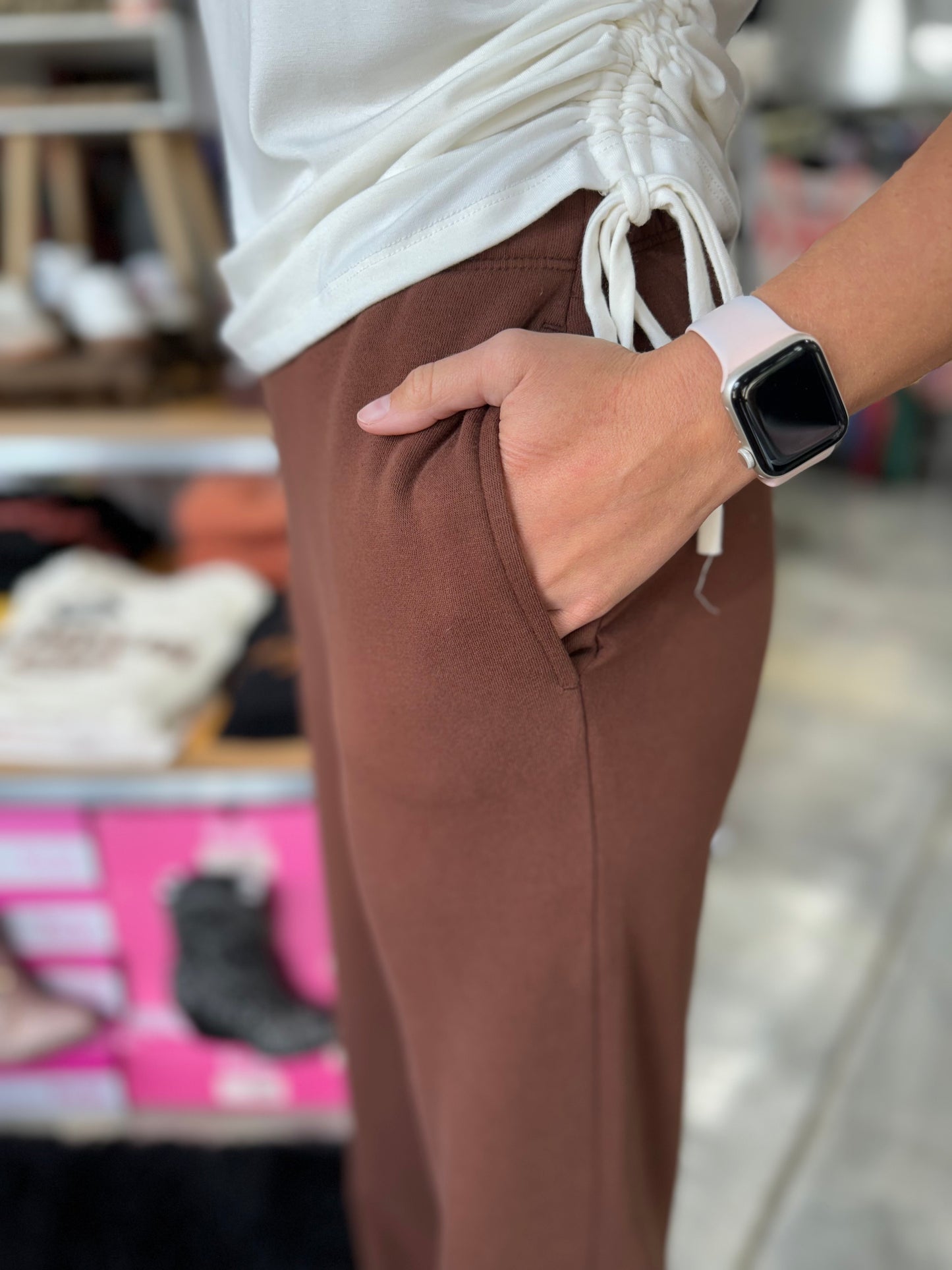 Zenana Fleece Pocket Sweatpants
