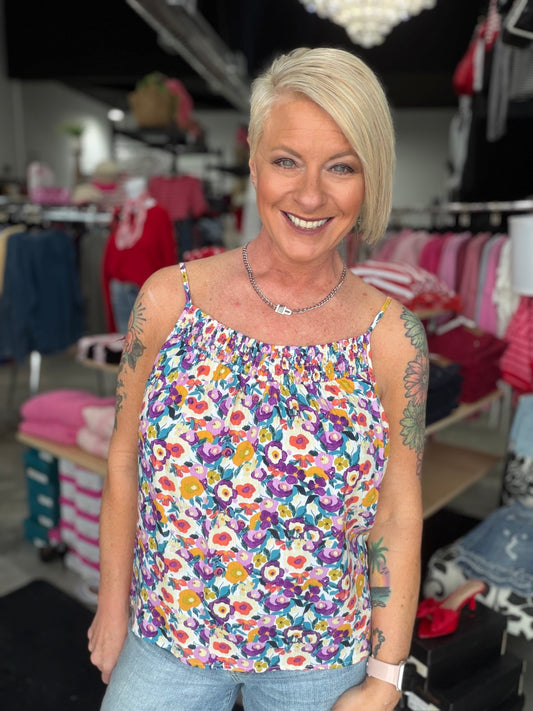 The Bright Petal Tank Top
