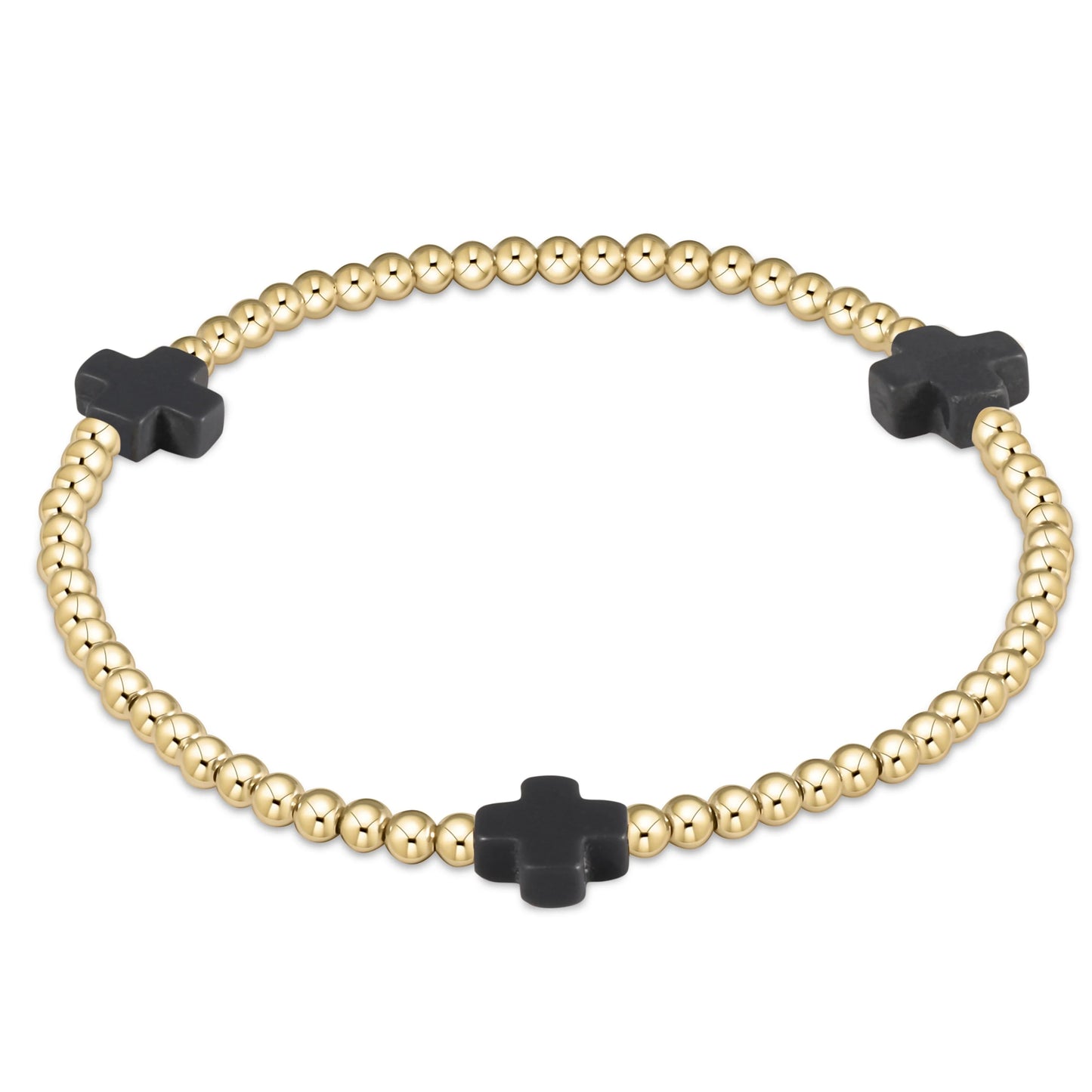 enewton Signature Cross 3mm Gold Bracelet