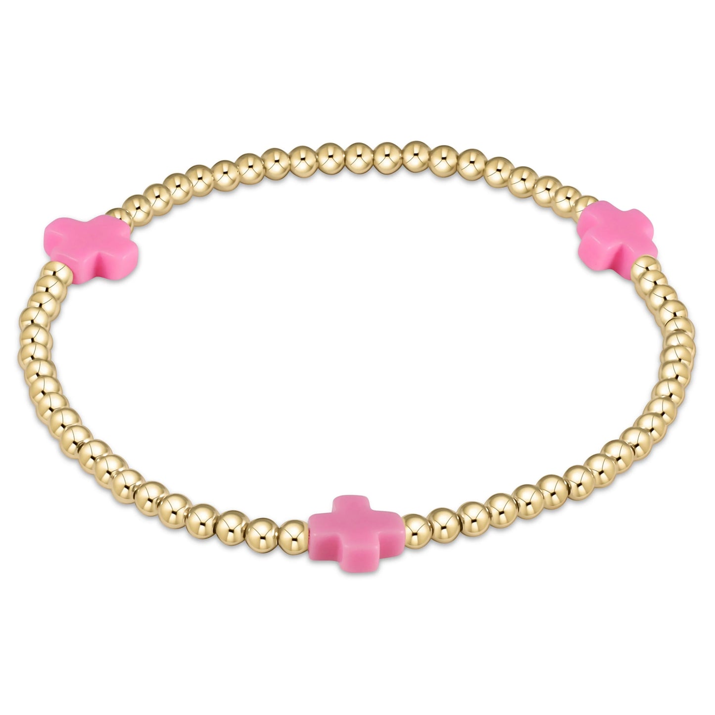 enewton Signature Cross 3mm Gold Bracelet