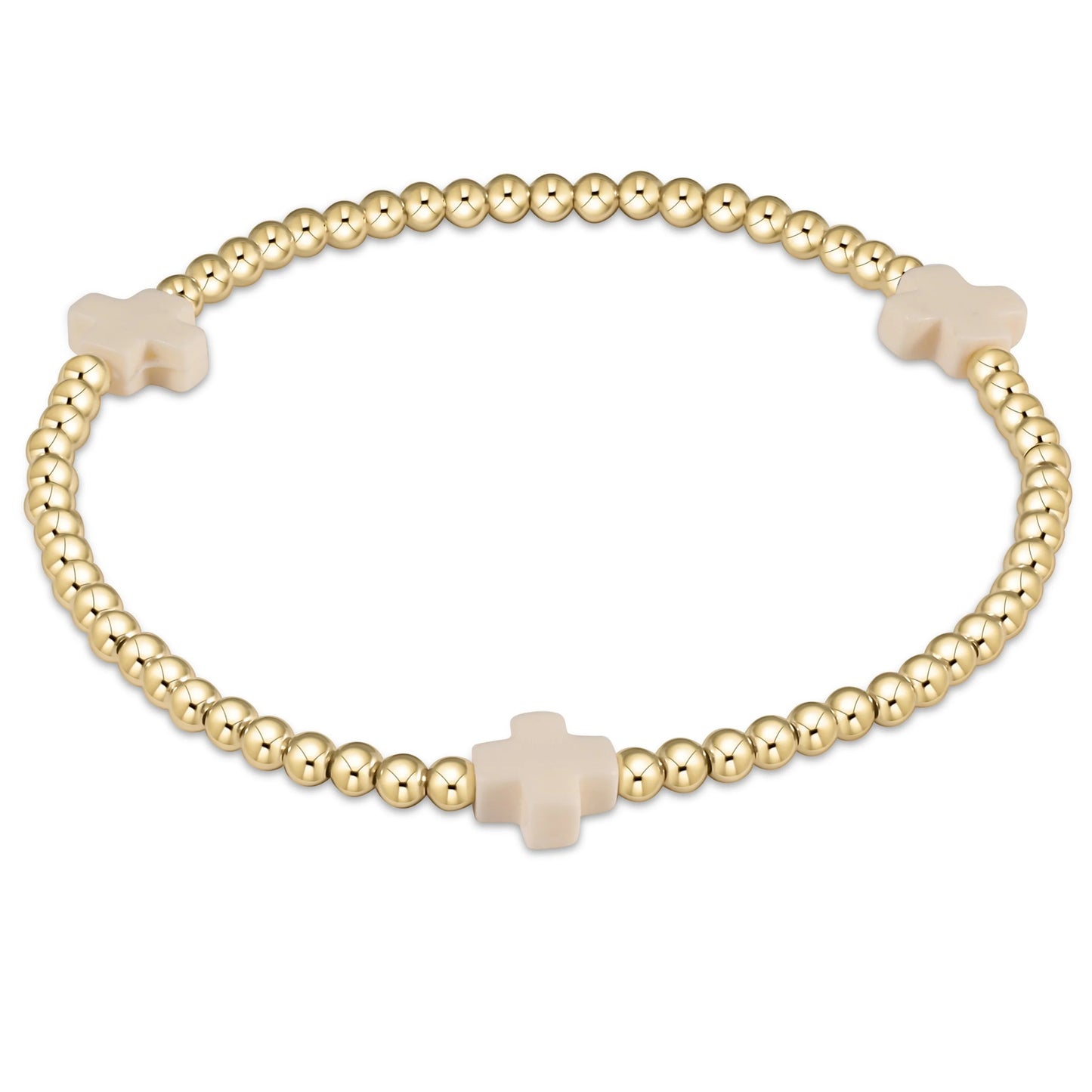 enewton Signature Cross 3mm Gold Bracelet