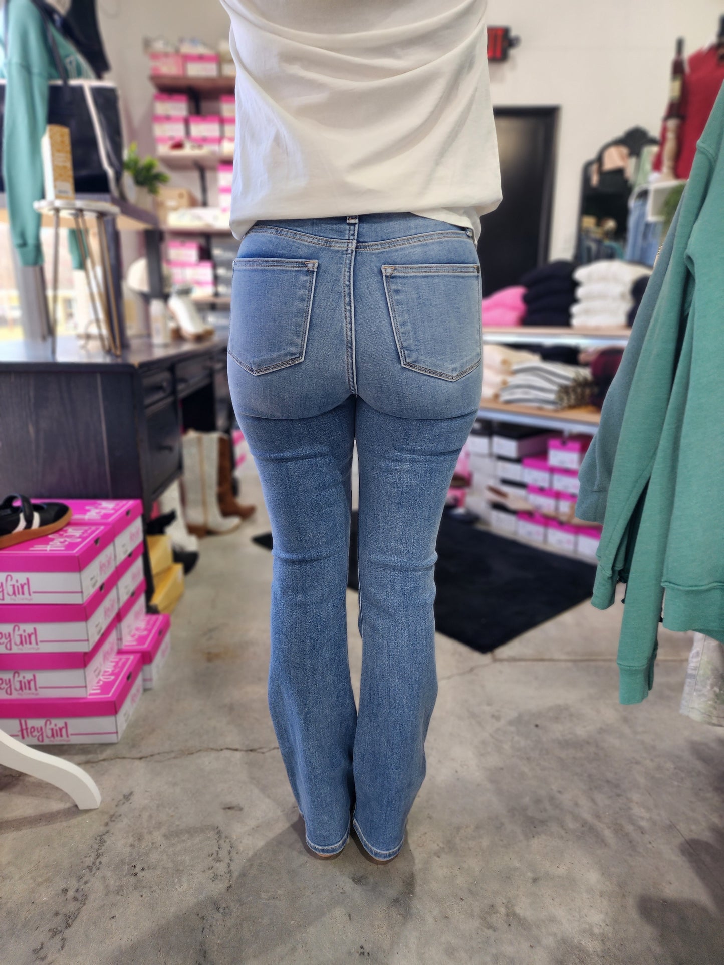 Judy Blue HW Classic Contrast Wash Bootcut Denim Jeans