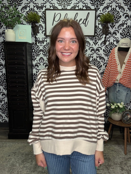 The Studio Striped Pullover