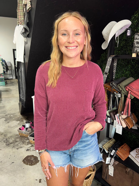 The Long Sleeve Parker Top