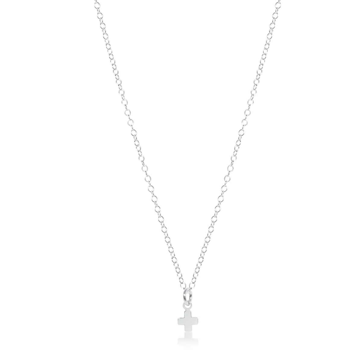 enewton 16" Necklace Sterling - Signature Cross Small Sterling Charm