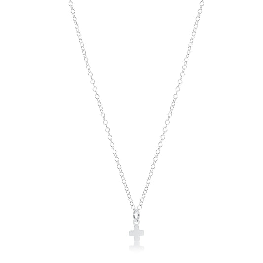 enewton 16" Necklace Sterling - Signature Cross Small Sterling Charm
