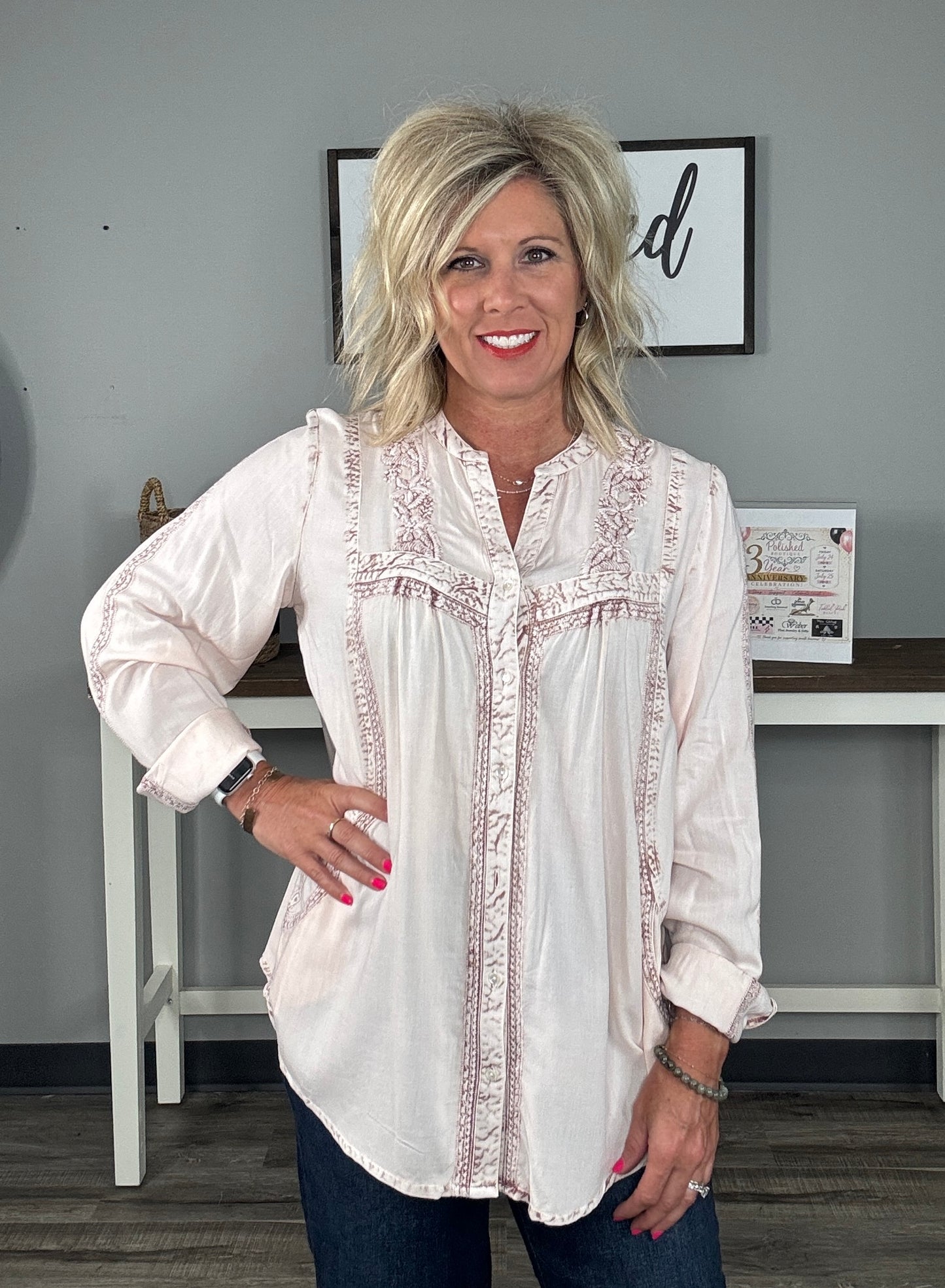 Floral Vintage Washed Top