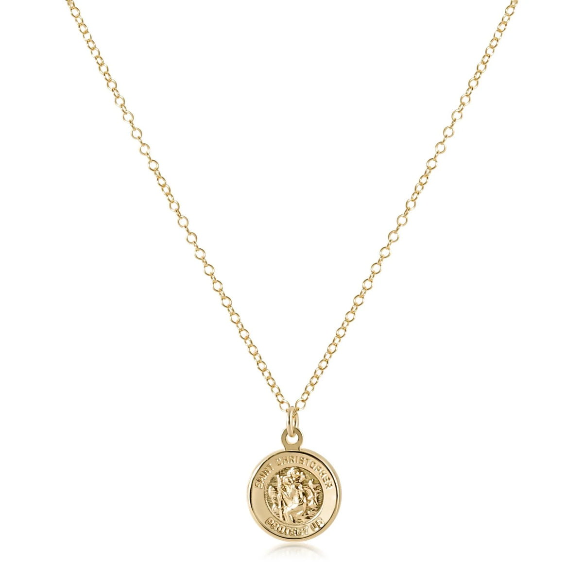 enewton 16" Necklace Gold - Protection Gold Disc