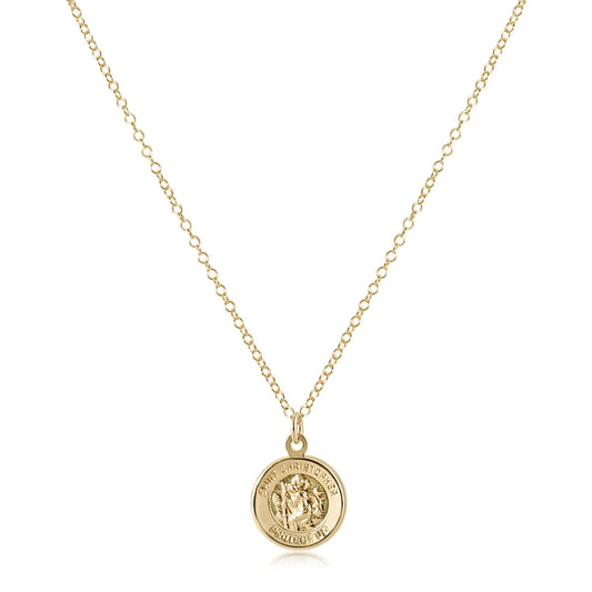 enewton 16" Necklace Gold - Protection Gold Disc