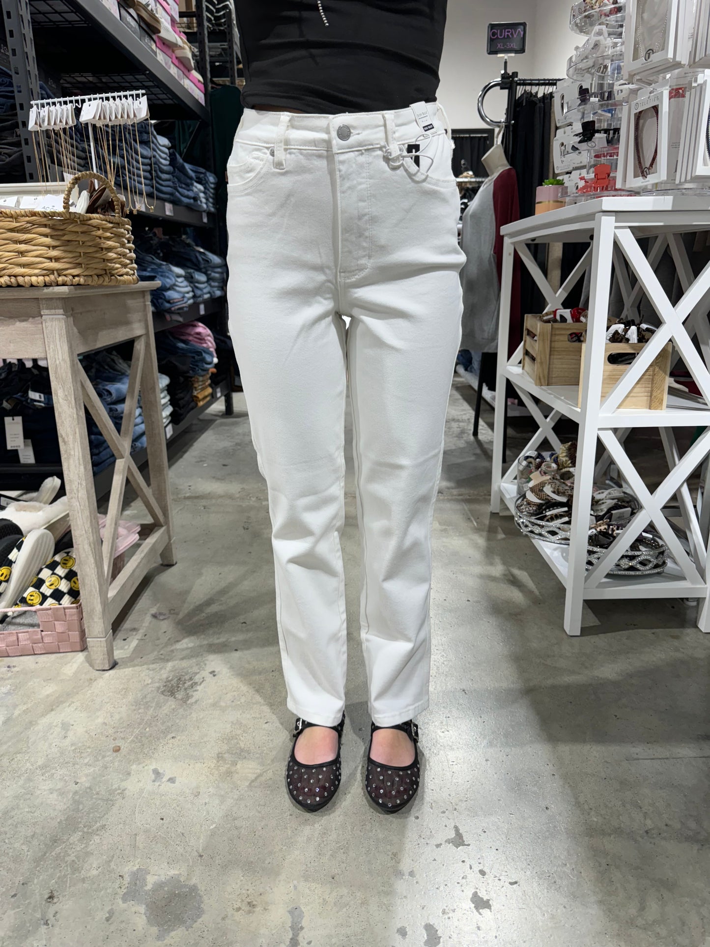 Judy Blue High Waist Tummy Control Ankle Staight