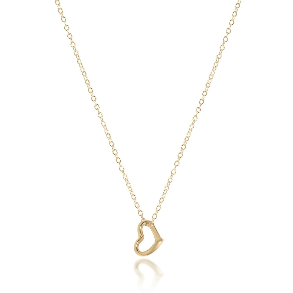 enewton 16" Necklace Gold - Love Small Gold Charm