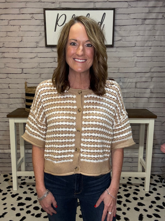 The Canyon Stripe Cardigan