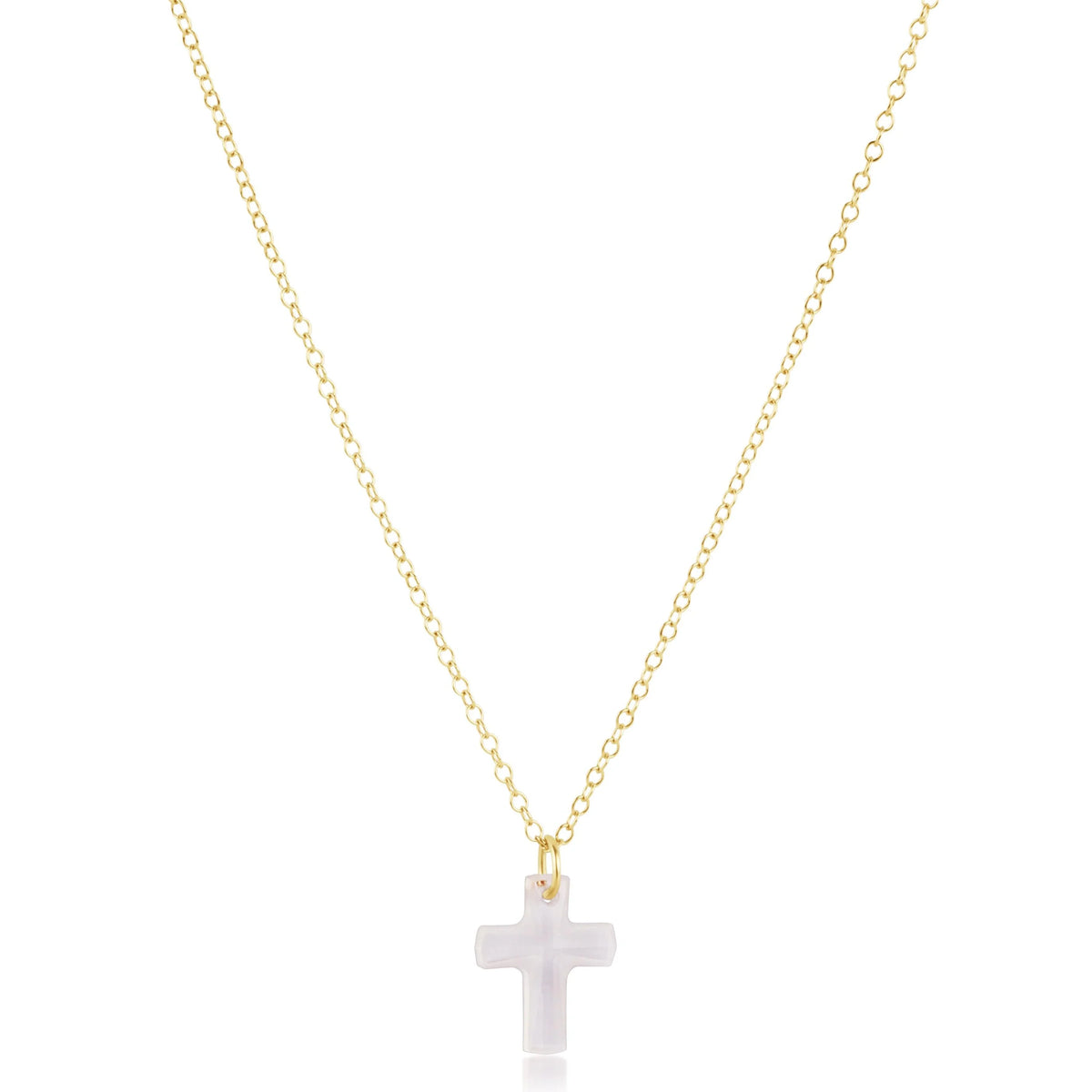 enewton 16" Necklace Gold - Blessed Crystal Charm