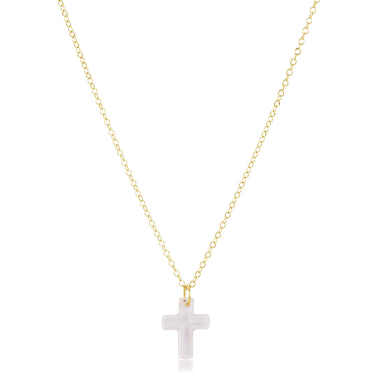 enewton 16" Necklace Gold - Blessed Crystal Charm
