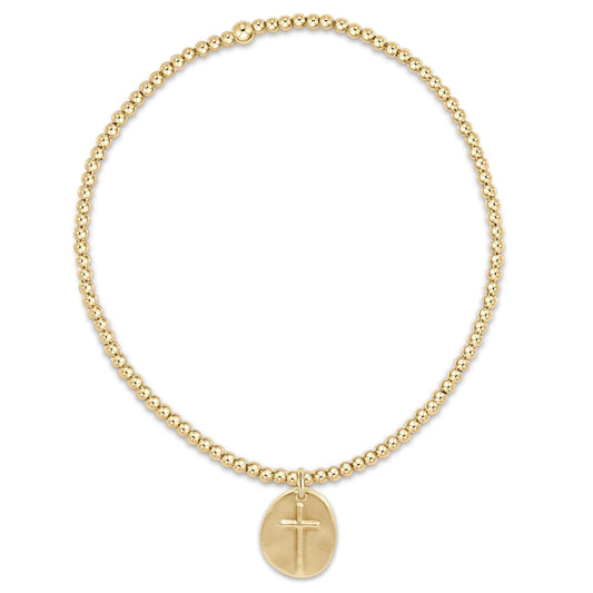 enewton Classic Gold 2mm Bracelet - Inspire Small Gold Disc