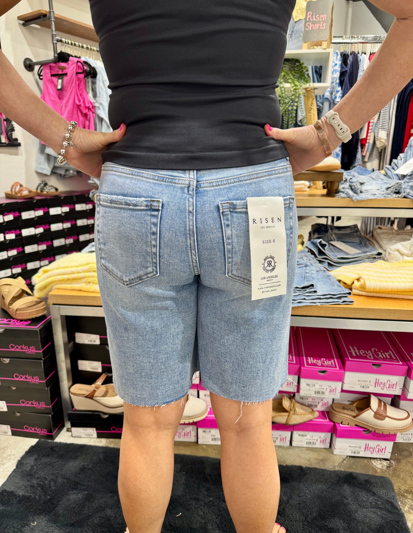 Risen High Rise Bermuda Shorts
