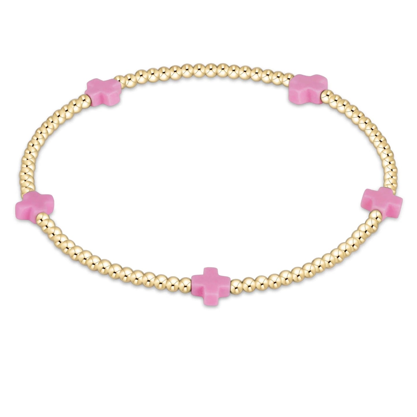 enewton Signature Cross Small 2mm Gold Bracelet