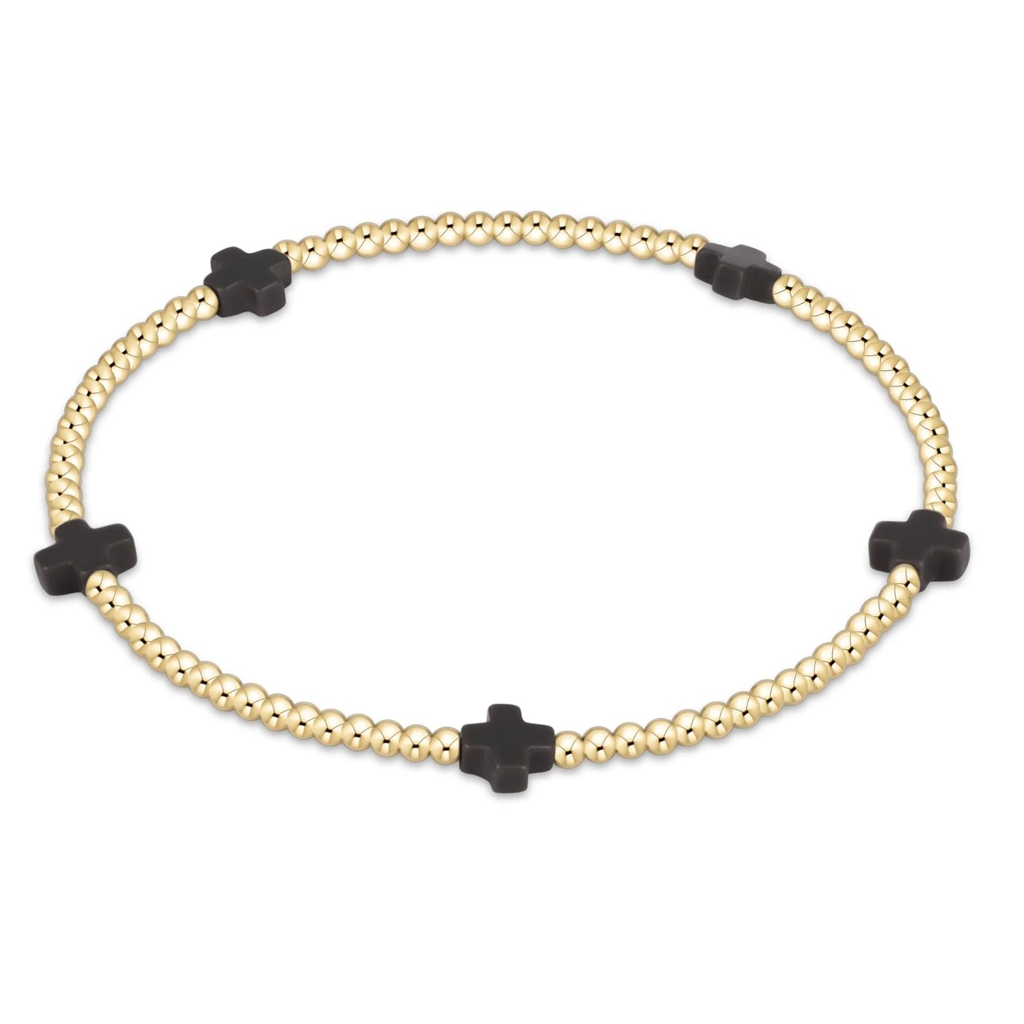 enewton Signature Cross Small 2mm Gold Bracelet