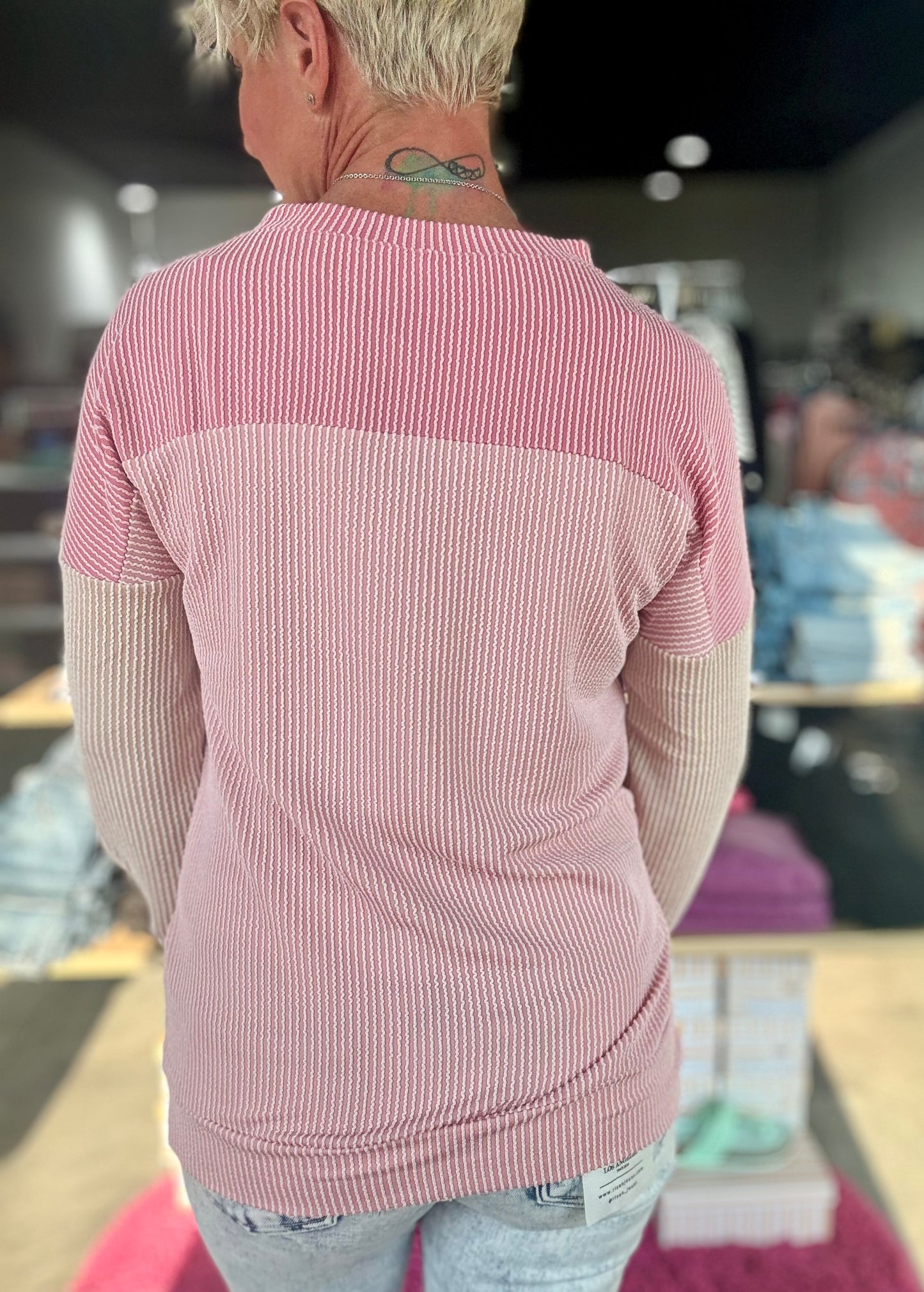 Love All The Pink Long Sleeve Top