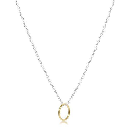 enewton 16" Necklace Mixed Metal - Halo Gold Charm