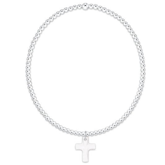 enewton Classic Sterling 2mm Bracelet - Blessed Crystal Charm