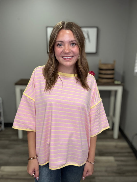 Penelope Striped Knit Top